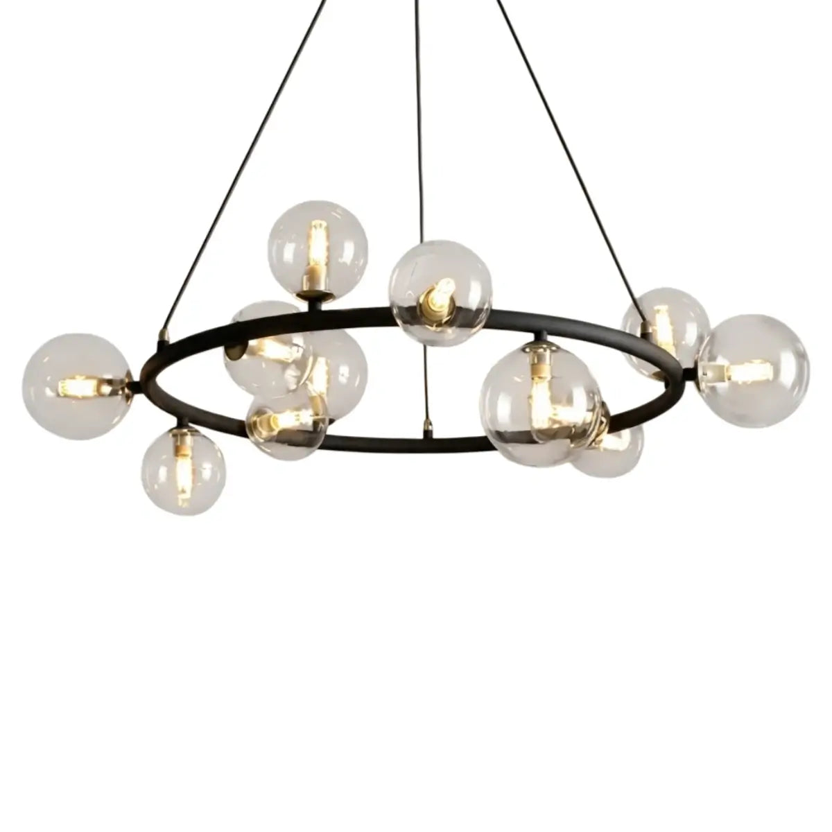 Chandelier - Metal Frame with Bubble Design for Living Room