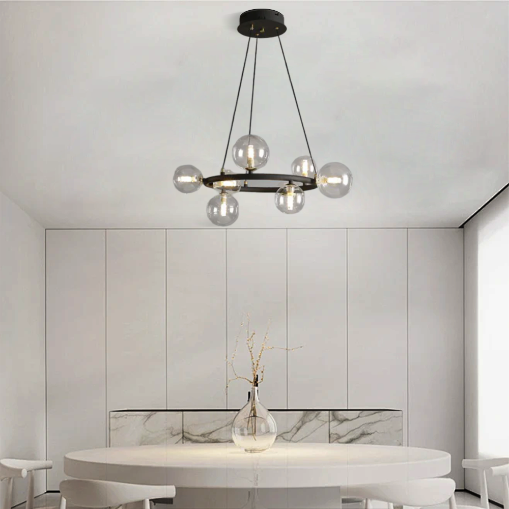 Art Deco Gold Ceiling Light - Dining Room