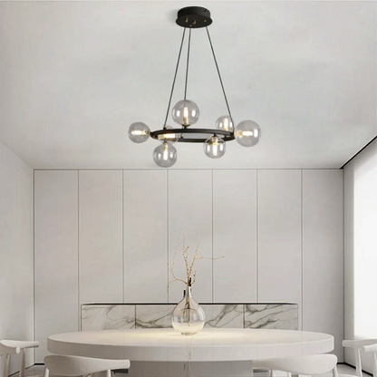 Art Deco Gold Ceiling Light - Dining Room