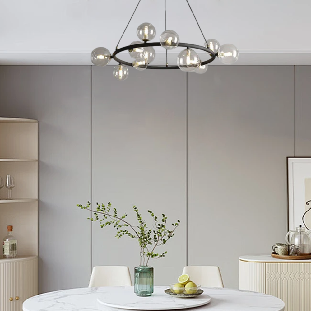 Art Deco Gold Ceiling Light - Dining Room