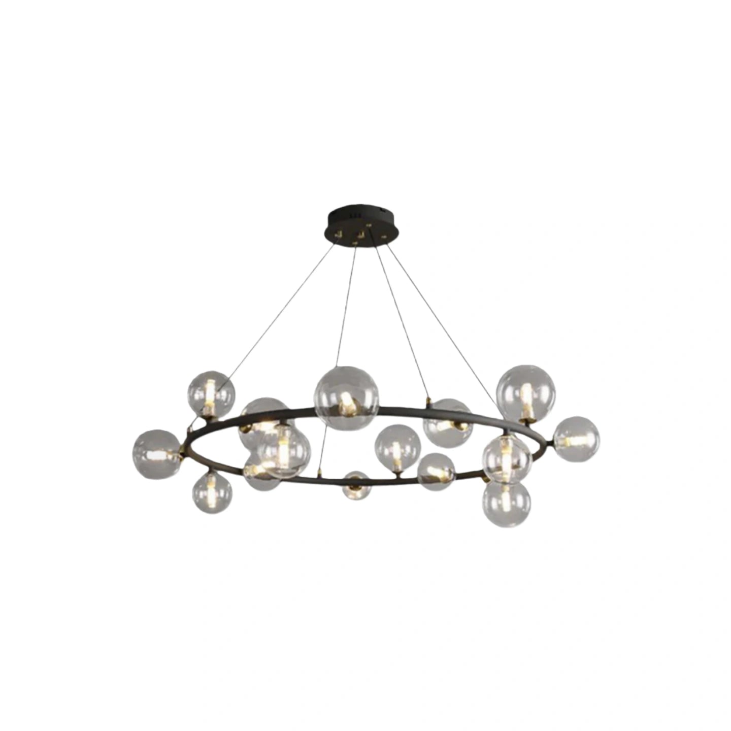 Chandelier - Metal Frame with Bubble Design for Living Room