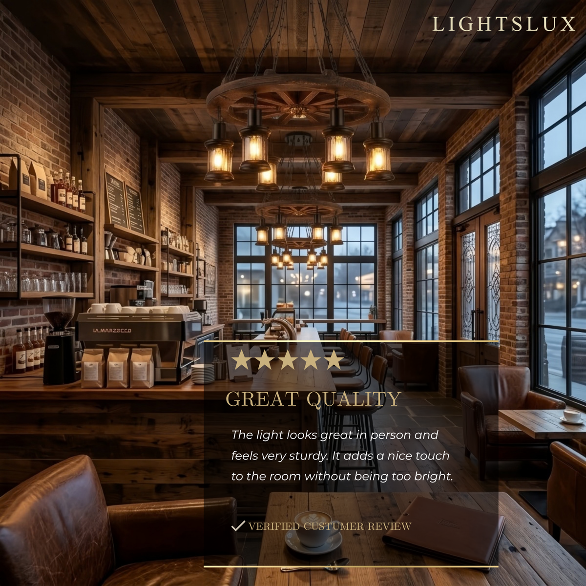 Irondale Vintage Rudder Pendant Light — Wood & Metal Industrial for Cafe