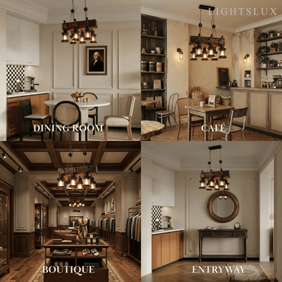 Irondale Vintage Rectangular Pendant Light