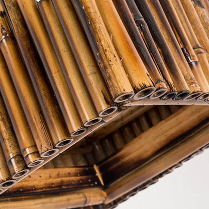 Vintage Rectangular Pendant Light Wood