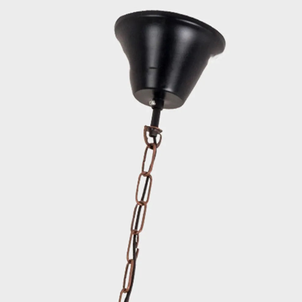 Vintage Rectangular Pendant Light Metal