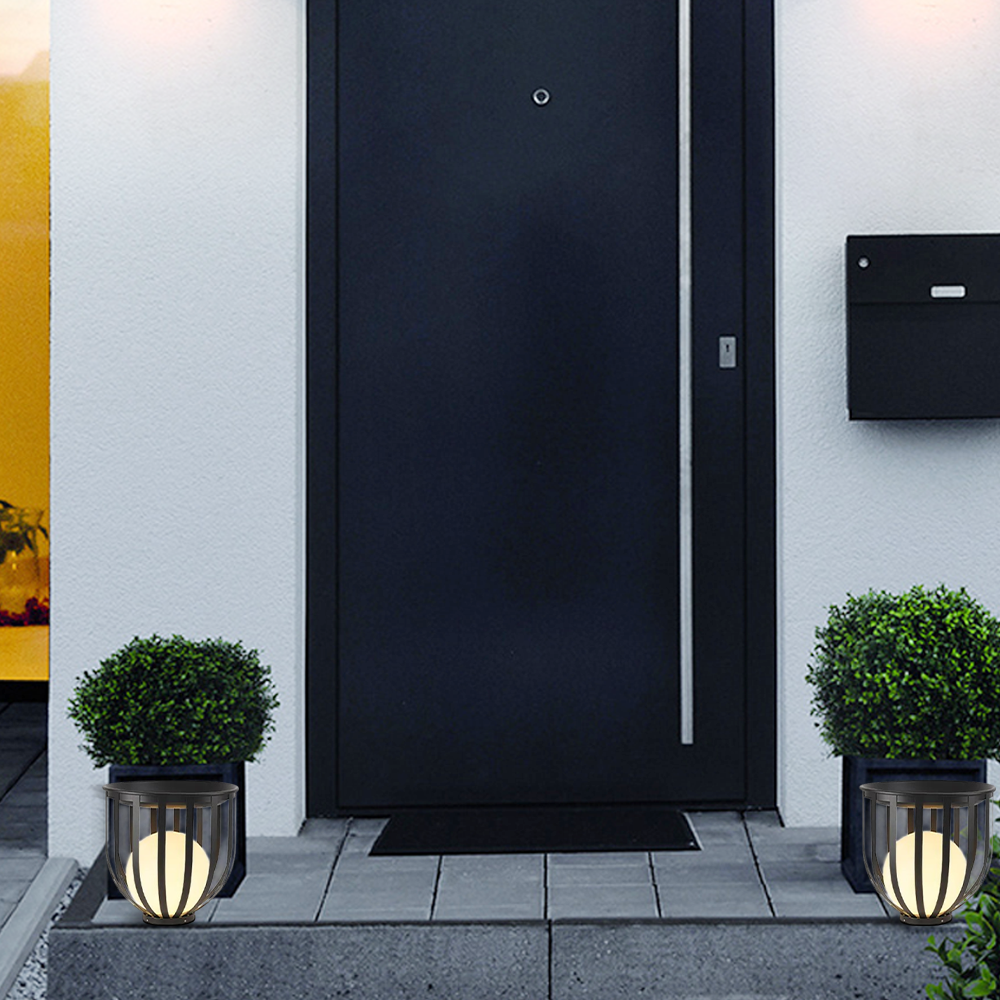Modern Black Outdoor Path Lamp 