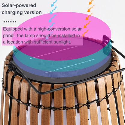 Modern Wooden Path Lamp 