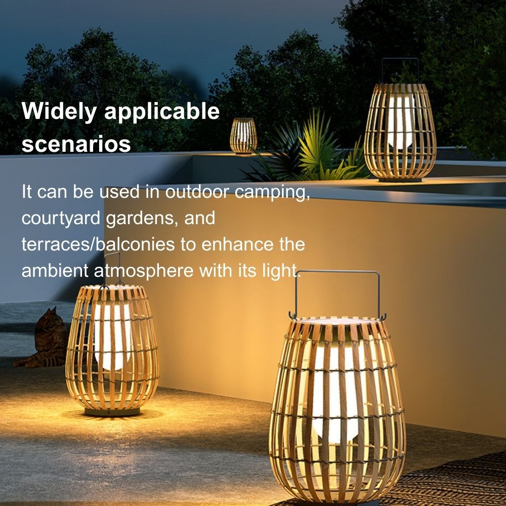 Modern Wooden Path Lamp 