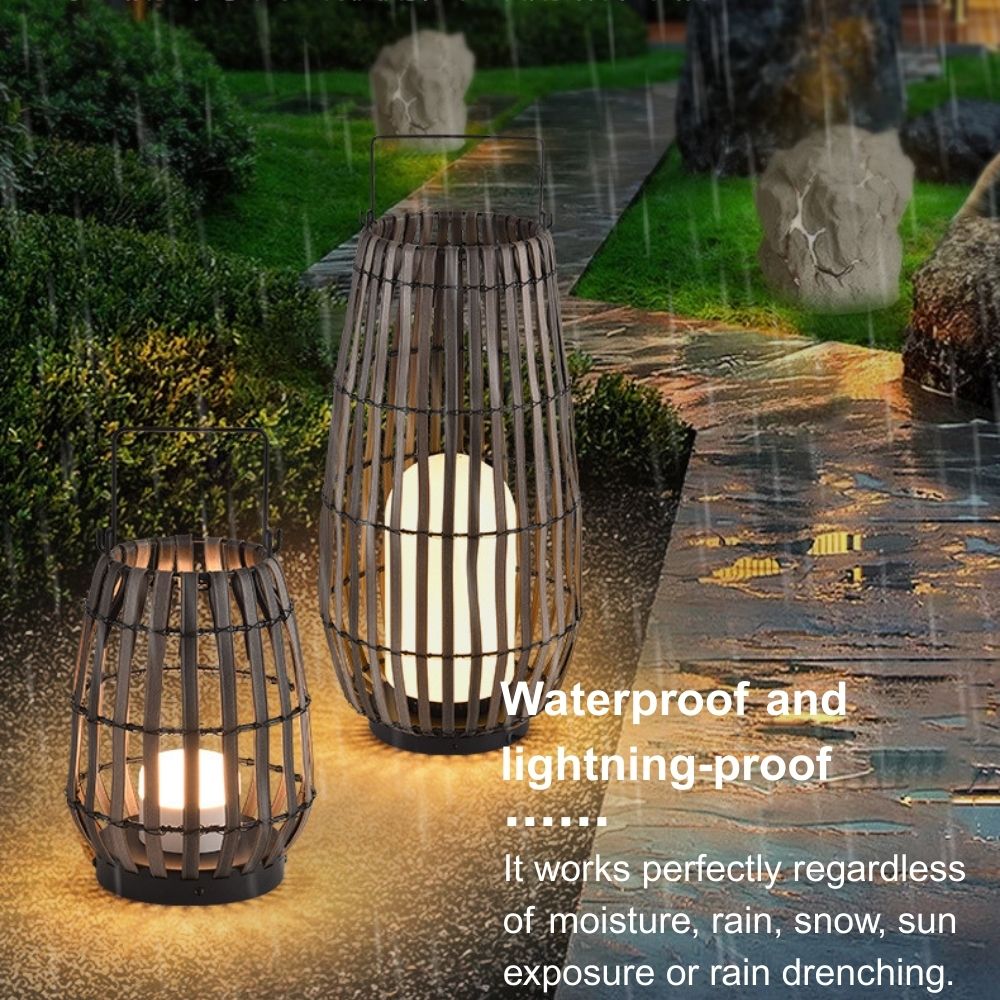 Modern Wooden Path Lamp 