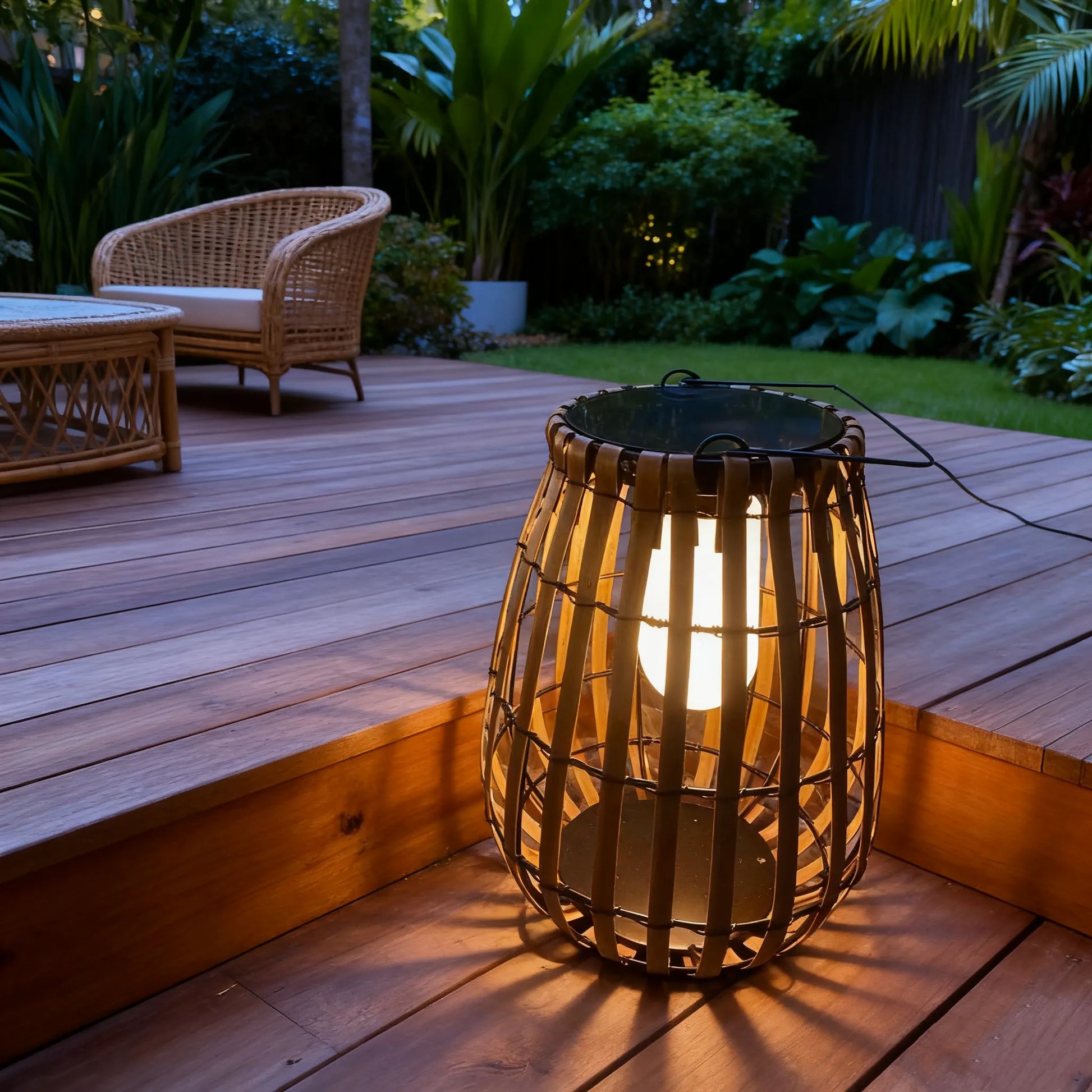 Modern Wooden Path Lamp