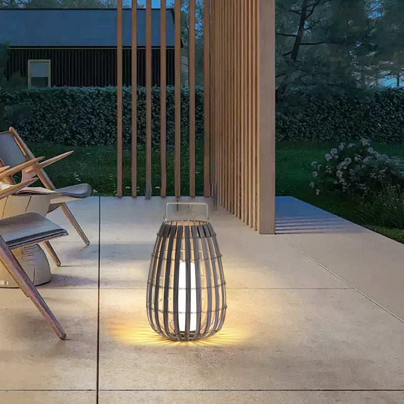 Modern Wooden Solar  Path Lamp