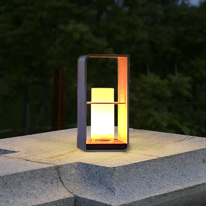 Modern Black Outdoor Lamp Garden