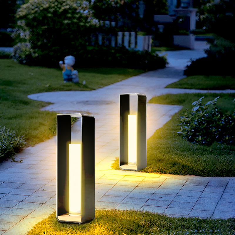 Modern Black Outdoor Lamp Outdoor Garden Lawn-2