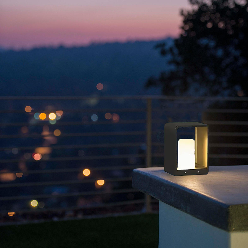 Modern Black Outdoor Lamp Patio