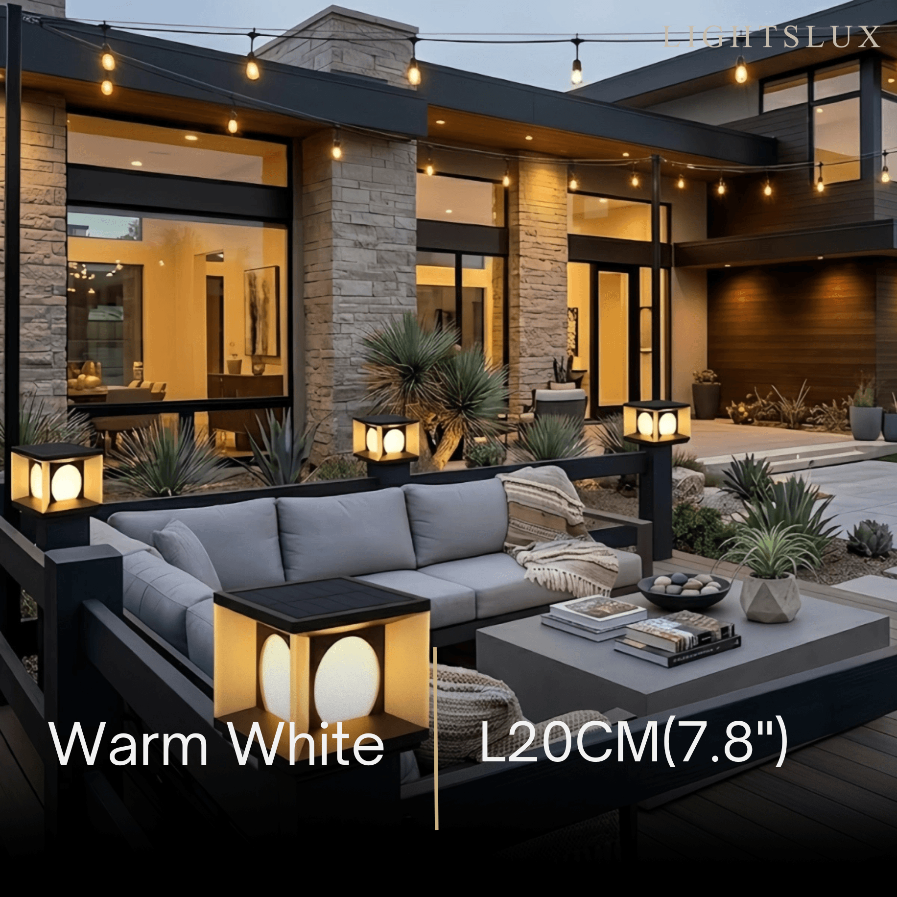 Arcato Modern Rectangular Pillar Light