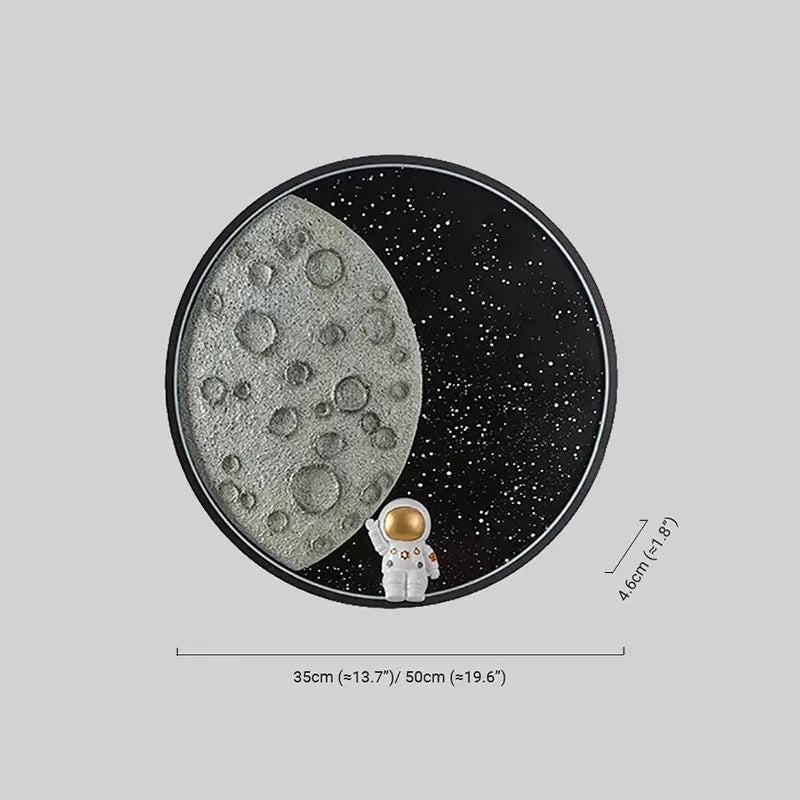 Art Deco Metal Indoor Wall Light Dimension