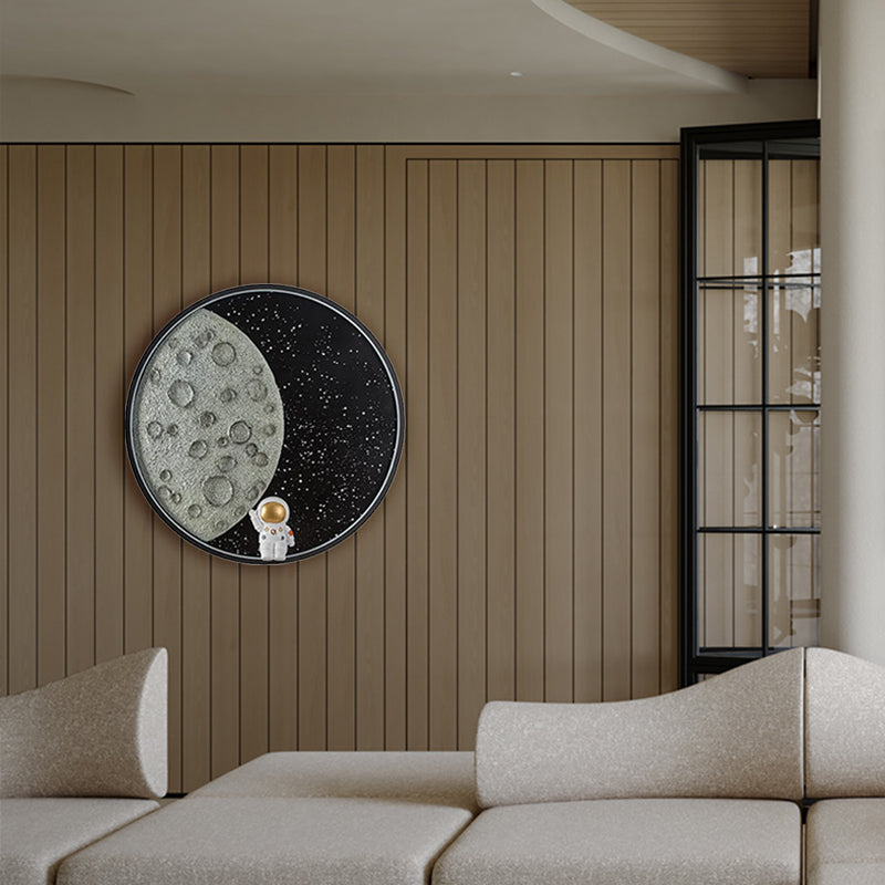 Art Deco Metal Indoor Wall Light for Living Room