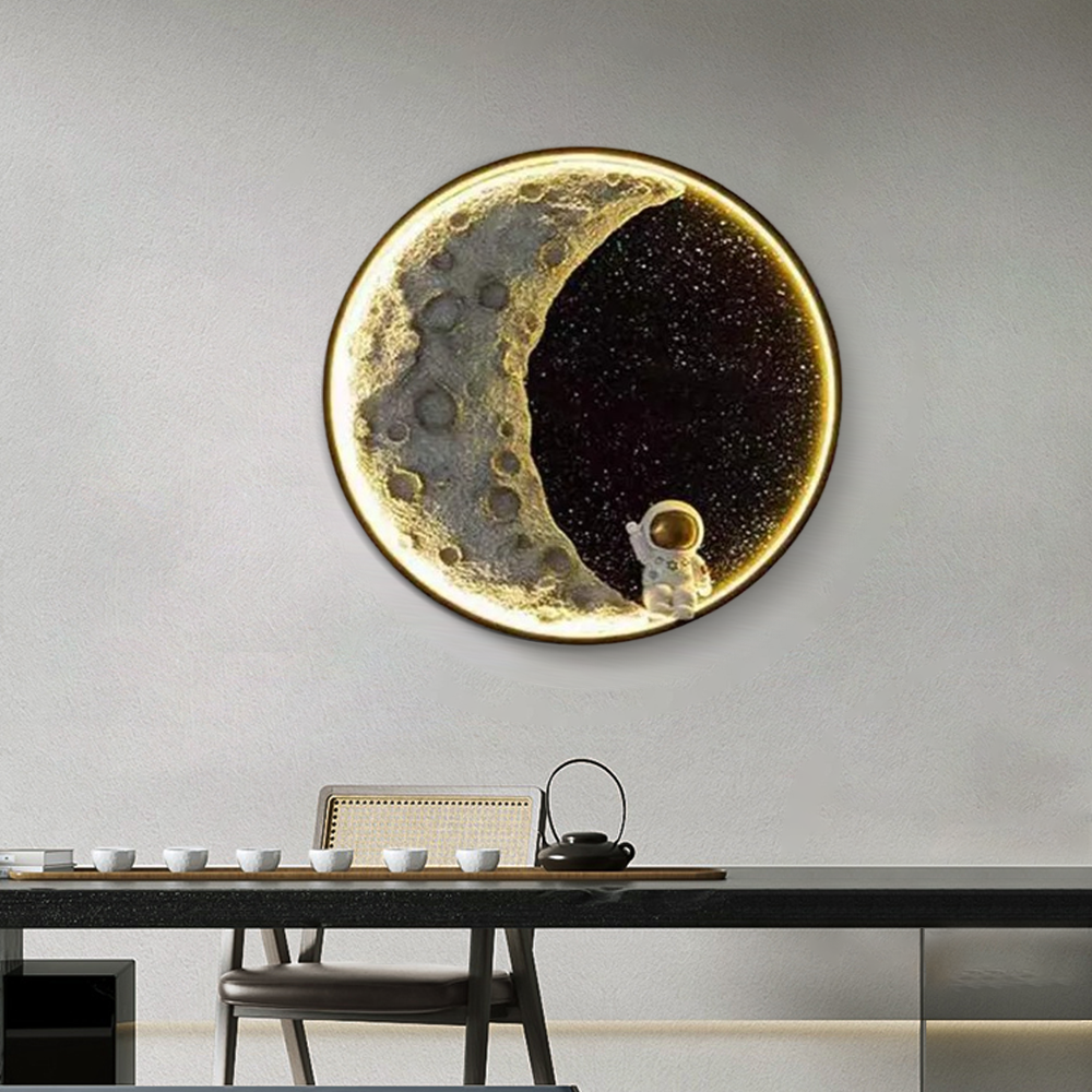 Art Deco Astronaut Wall Lamp forDining Room