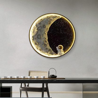 Art Deco Astronaut Wall Lamp forDining Room