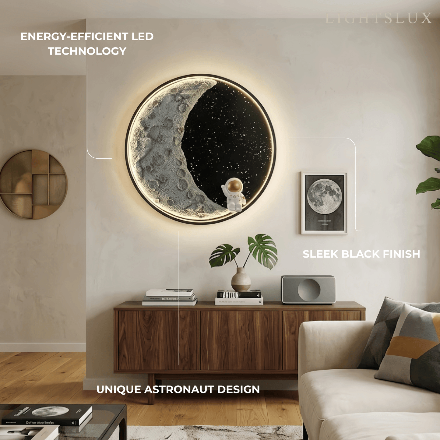 Vivara Art Deco Astronaut Wall Lamp