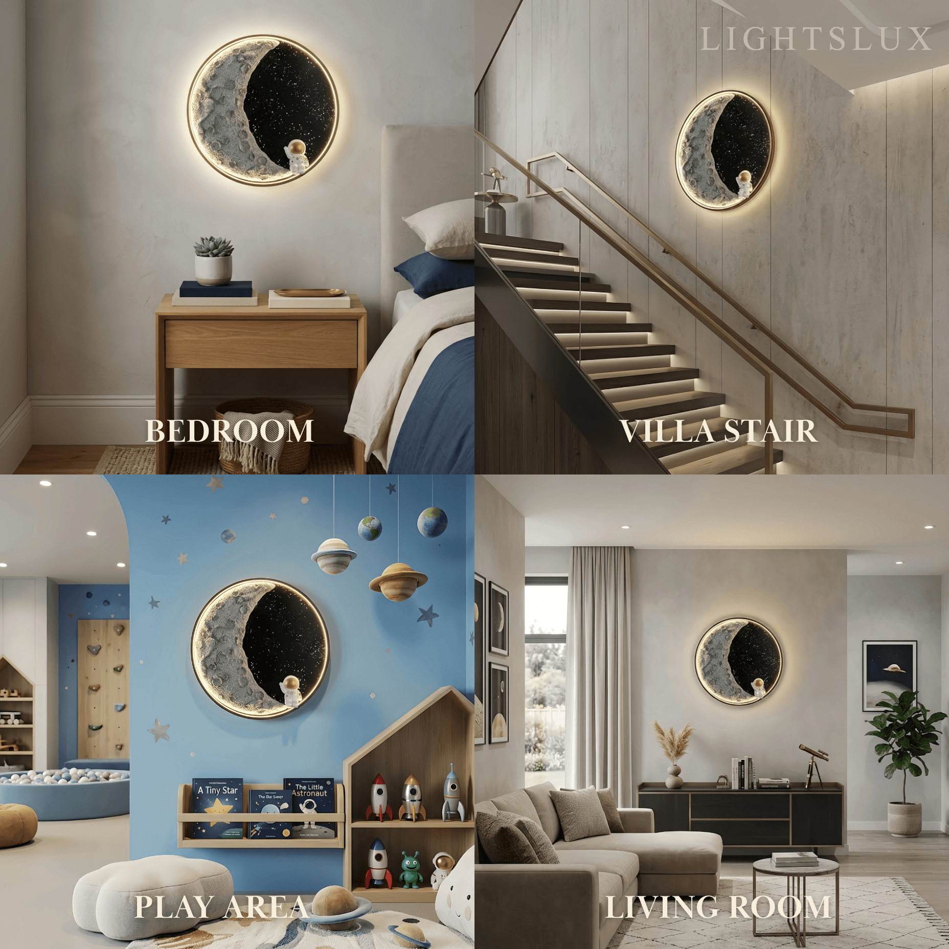 Vivara Art Deco Astronaut Wall Lamp