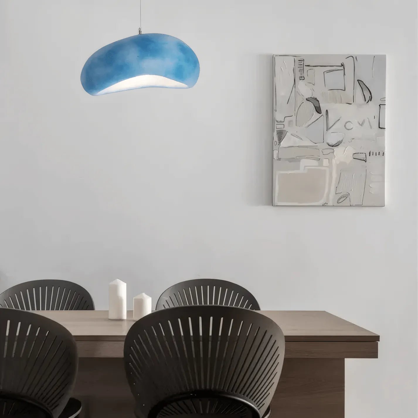Modern Bread-Shaped Pendant Light