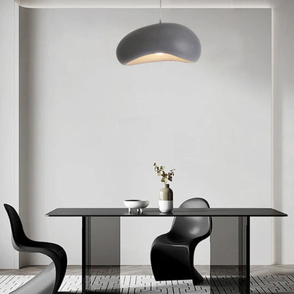 Modern Gray Pendant Light Bread Shape for Dining Room