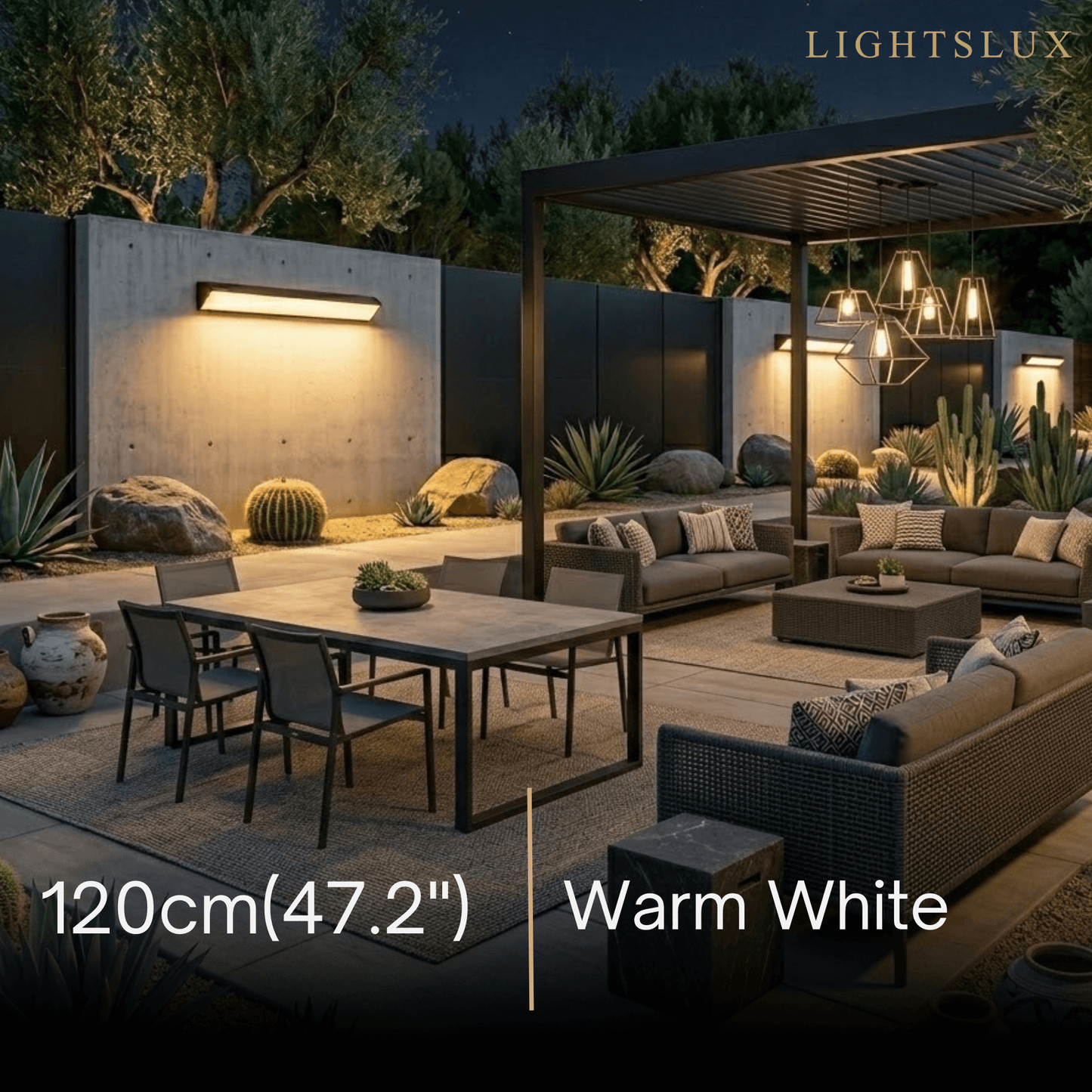 Arcato Minimalist Outdoor Wall Lamp - Light for Courtyard