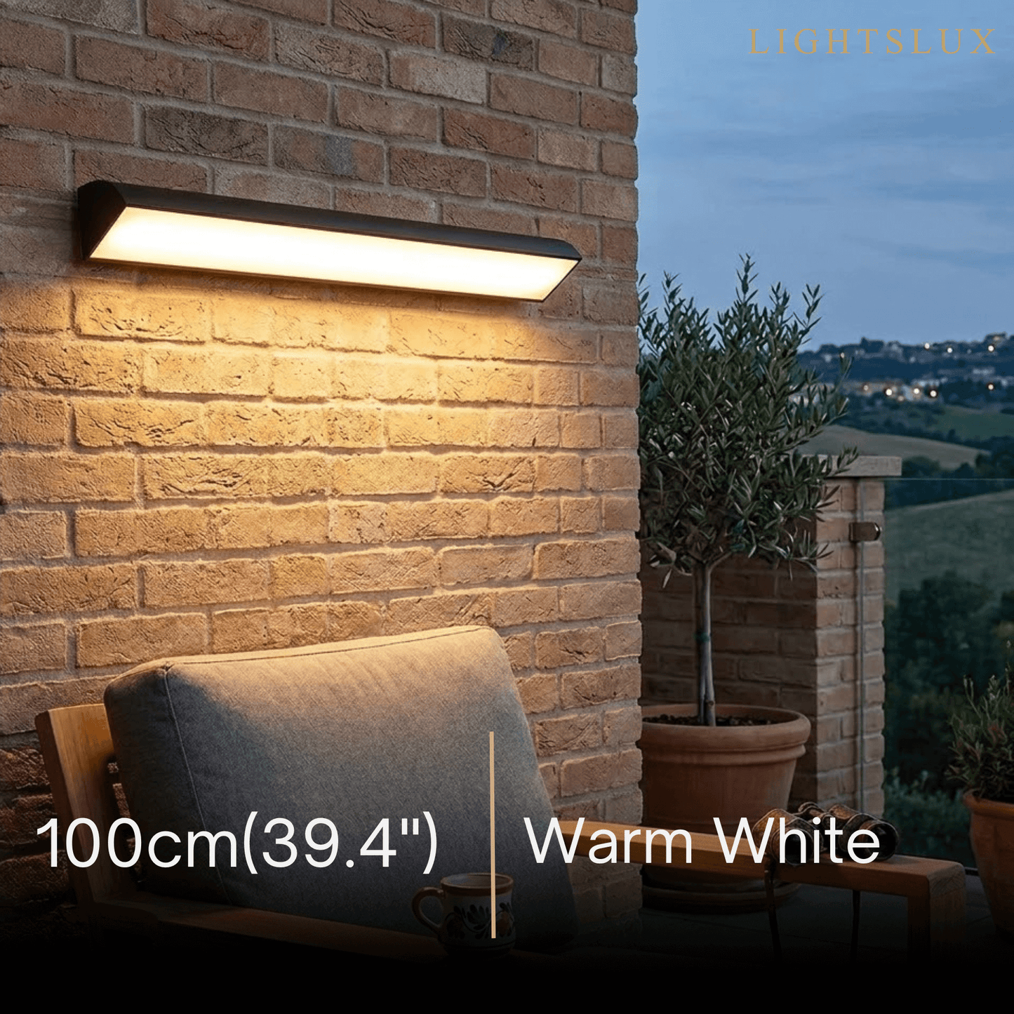 Arcato Minimalist Outdoor Wall Lamp - Light for Courtyard