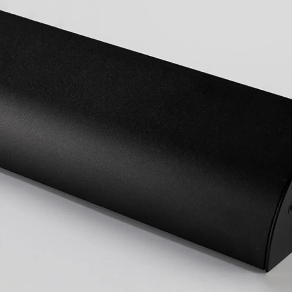 Minimalist Black Outdoor Wall Lamp with Black Color