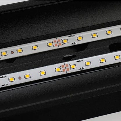 Minimalist Black Outdoor Wall Lamp LED Light Strip