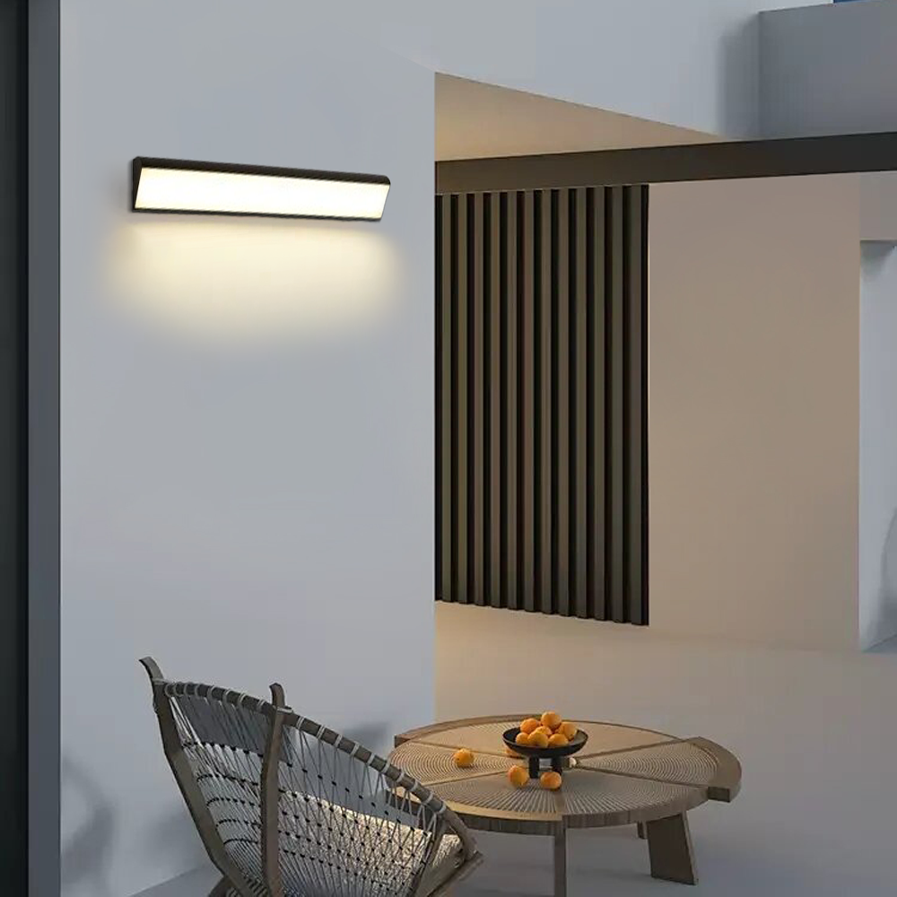 Minimalist Black Outdoor Wall Lamp Garden for Terrace