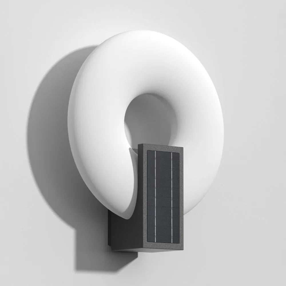 Modern Outdoor Wall Lamp - Black Metal Frame 