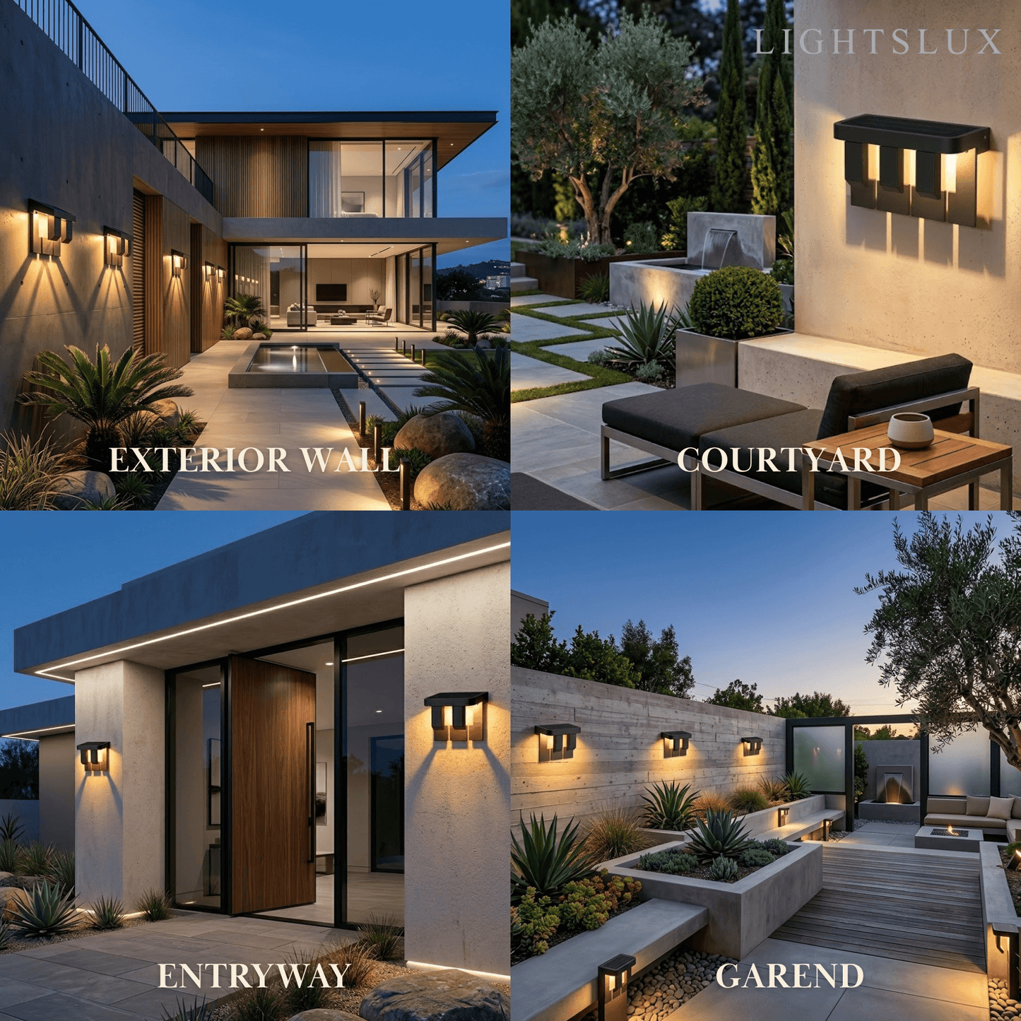 Irondale Modern Geometric Outdoor Wall Lamp