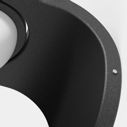 Outdoor Wall Lamp - Black Metal 