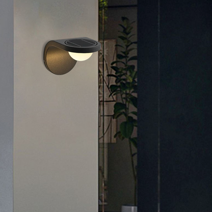 Modern Solar/Sensor Outdoor Wall Lamp