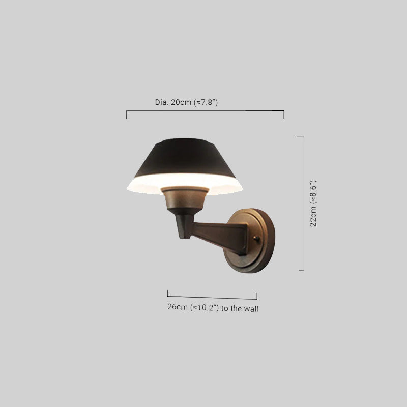 Wall Lamp Metal Hood Outdoor