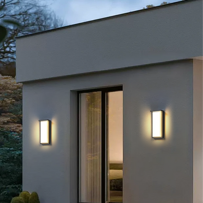 Modern Rectangular Outdoor Wall Lamp