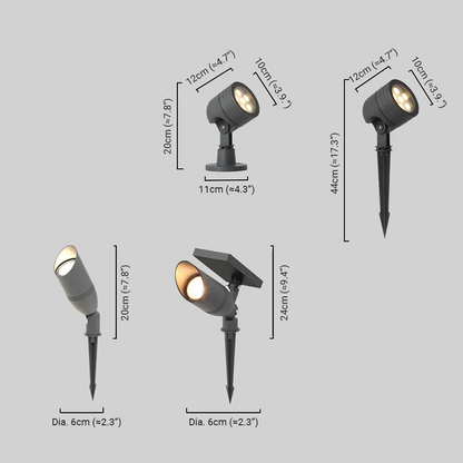 Modern Cylindrical Outdoor Ground Light