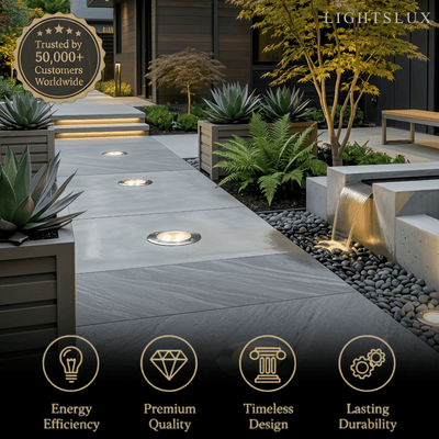 Minimalist_Outdoor_Ground_Lights_-_Black_Metal_Glass_Round_Design_for_Garden