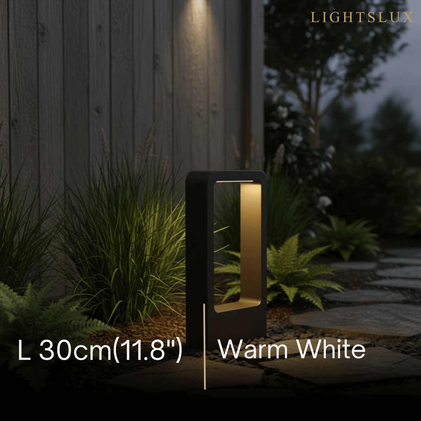 Arcato Modern Black Metal LED Path Light – Outdoor Garden Lighting