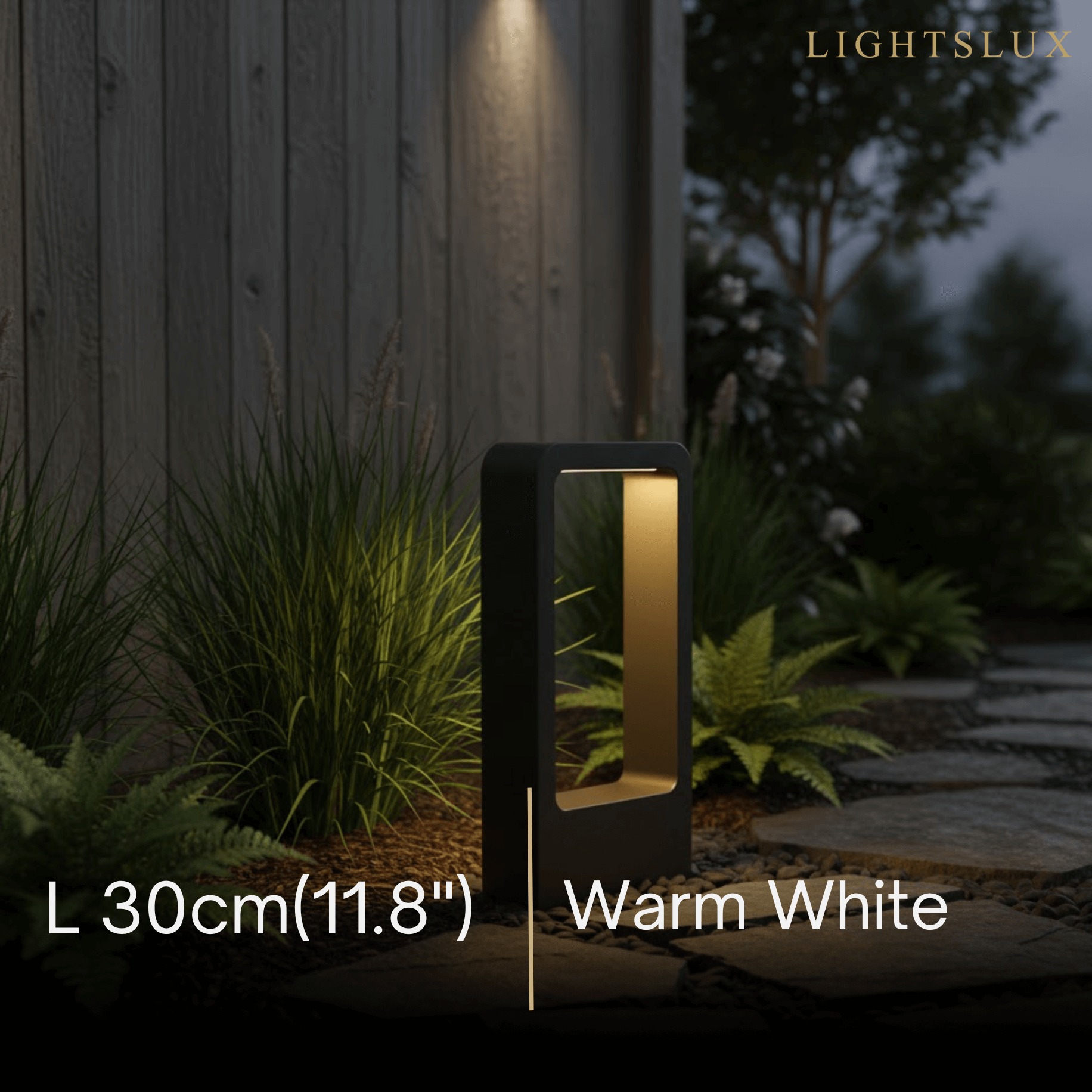 Arcato Modern Black Metal LED Path Light – Outdoor Garden Lighting