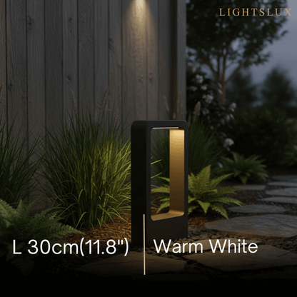 Arcato Modern Black Metal LED Path Light – Outdoor Garden Lighting