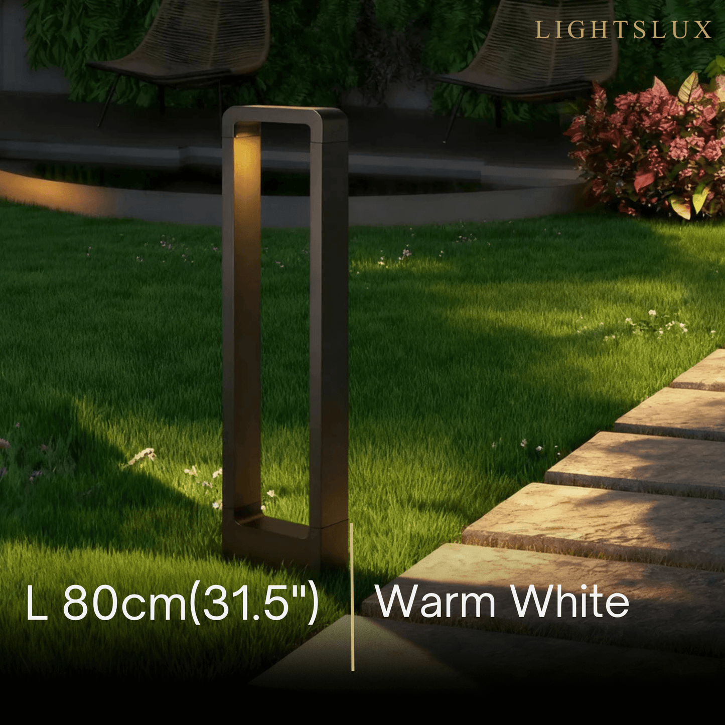 Arcato Modern Black Metal LED Path Light – Outdoor Garden Lighting