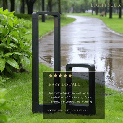 Arcato Modern Black Metal LED Path Light – Outdoor Garden Lighting