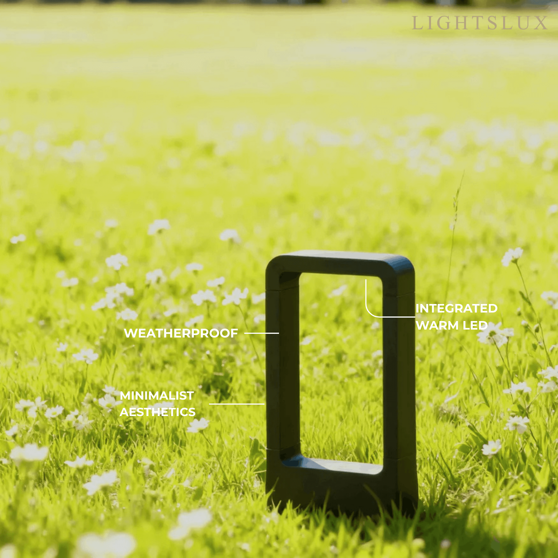 Arcato Modern Black Metal LED Path Light – Outdoor Garden Lighting