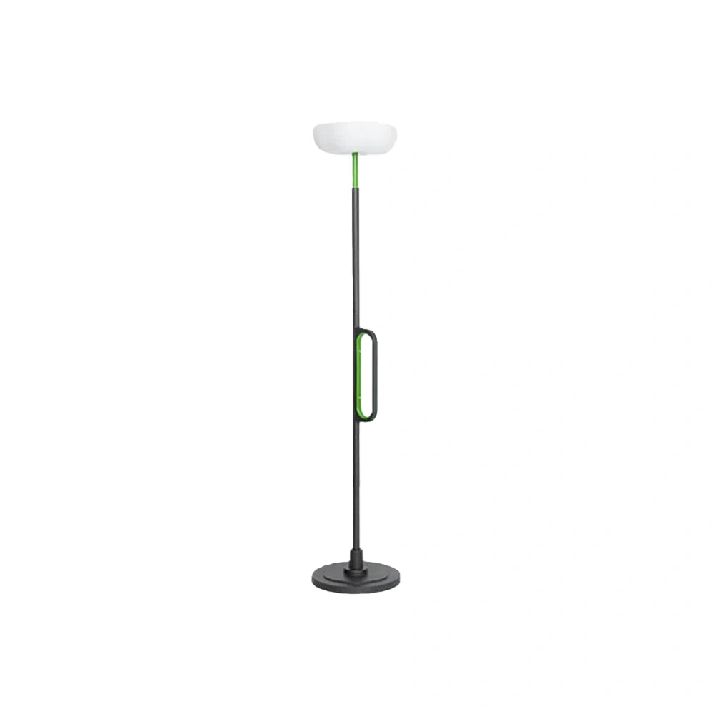 Modern Outdoor Floor Lamp - Black Metal