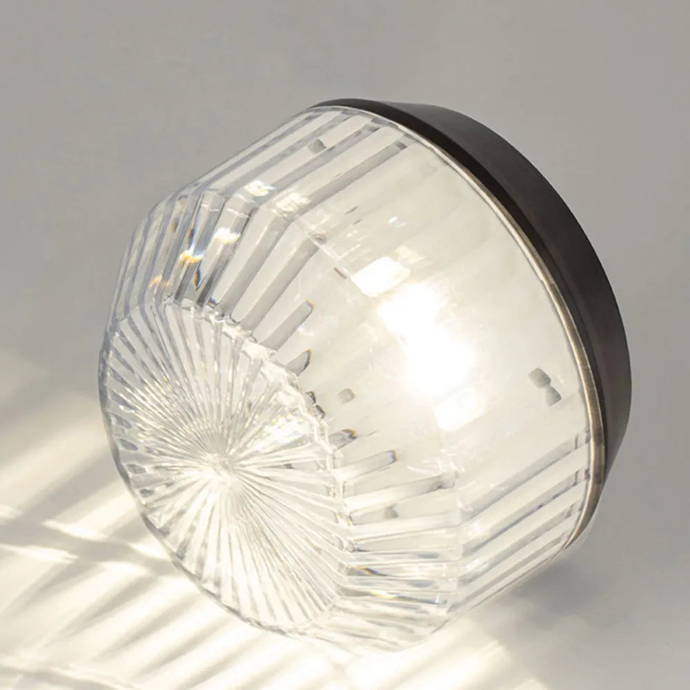 Modern Solar Pathway Lights - Black Acrylic