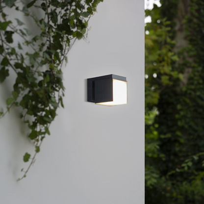 Outdoor Wall Lamp - Black Metal Irregular Design for Exterior Wall