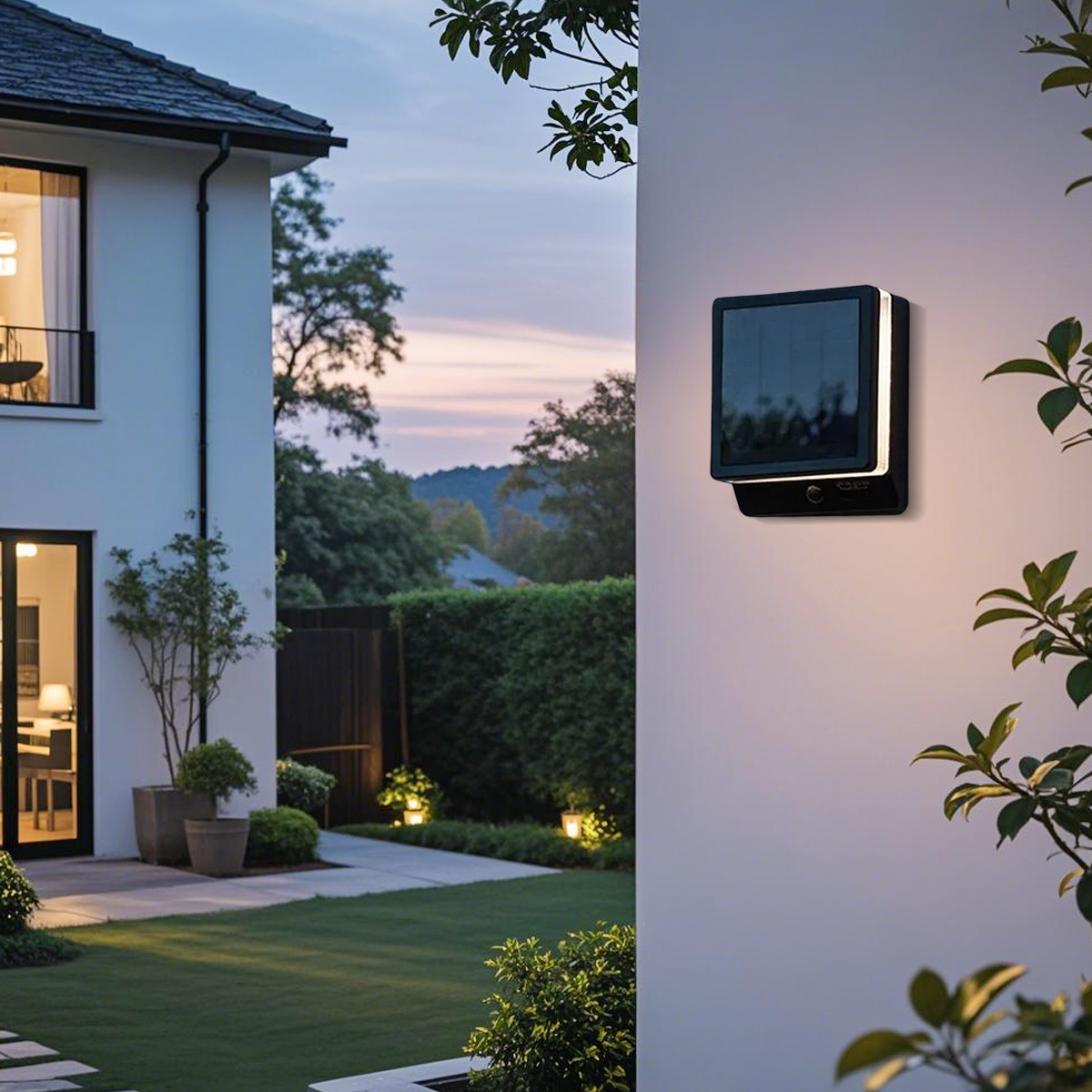 Modern Solar Outdoor Wall Lamp